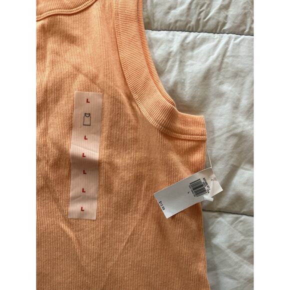 Old Navy Sz.L Rib-Knit Cropped Tank Top for Women - Picture 3 of 4